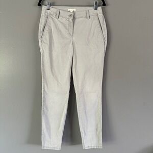 Eileen Fisher Organic Cotton Blend Chino Pants |‎ Light Grey